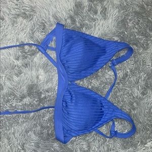 Xhilaration Blue/Purple Bikini Top With Strappy Back. Size M.